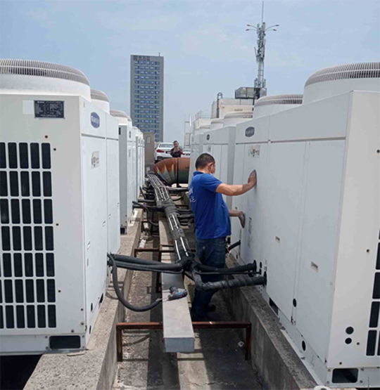 源城中央空调制热和不制冷系统维修方法